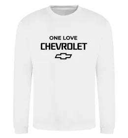Свитшот Chevrolet one love Белый фото