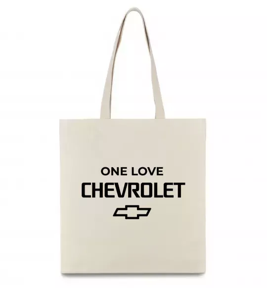 Еко-сумка Chevrolet one love Бежевий фото