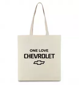 Еко-сумка Chevrolet one love Бежевий фото