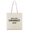 Еко-сумка Chevrolet one love Бежевий фото