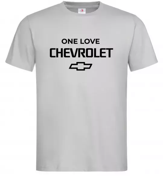 Чоловіча футболка Chevrolet one love Сірий фото