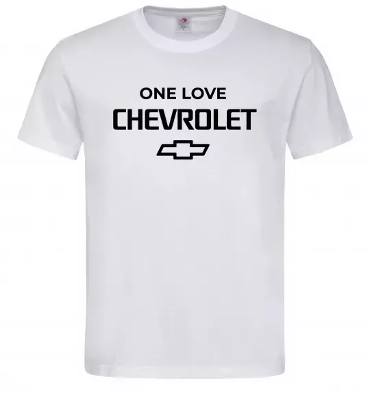 Чоловіча футболка Chevrolet one love Білий фото