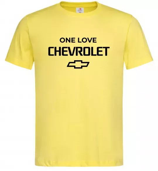 Чоловіча футболка Chevrolet one love Лимонний фото