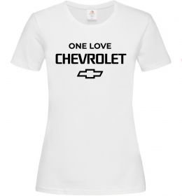 Женская футболка Chevrolet one love