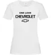 Жіноча футболка Chevrolet one love Білий фото