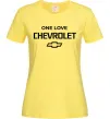 Жіноча футболка Chevrolet one love Лимонний фото