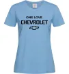 Жіноча футболка Chevrolet one love Блакитний фото