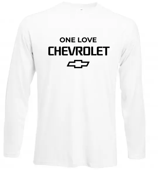 Лонгслив Chevrolet one love Белый фото