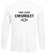 Лонгслив Chevrolet one love Белый фото