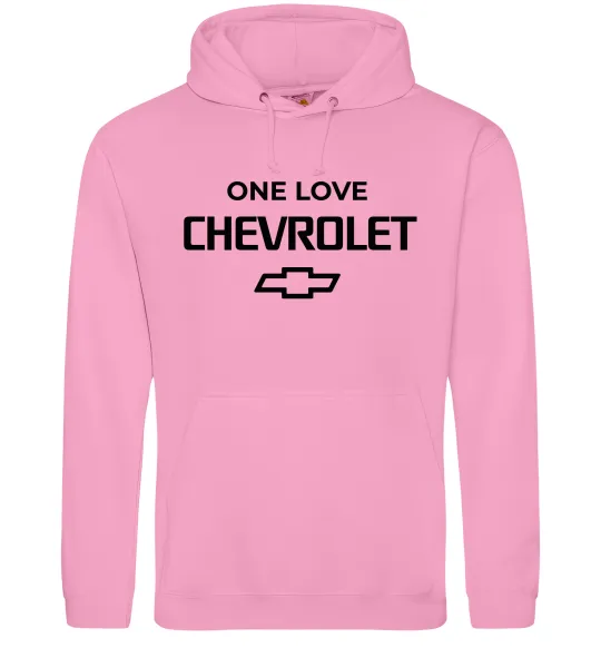 Чоловіча толстовка (худі) Chevrolet one love Рожевий фото