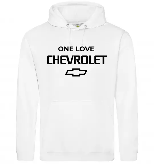 Жіноча толстовка (худі) Chevrolet one love Білий фото