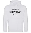 Жіноча толстовка (худі) Chevrolet one love Сірий меланж Жіноча толстовка (худі) Chevrolet one love Сірий меланж фото