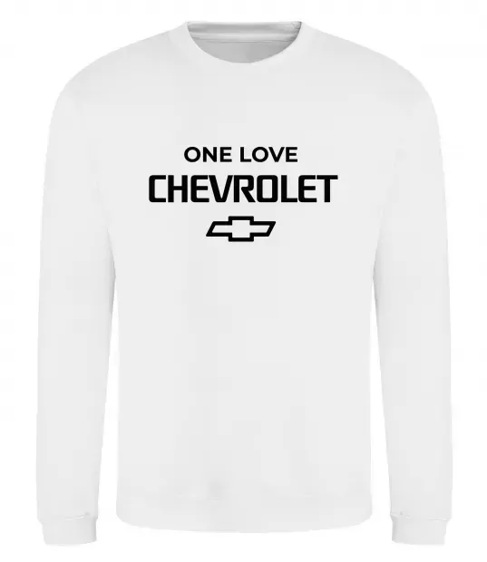 Свитшот Chevrolet one love Белый фото