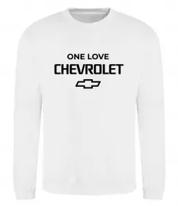 Світшот Chevrolet one love Білий фото