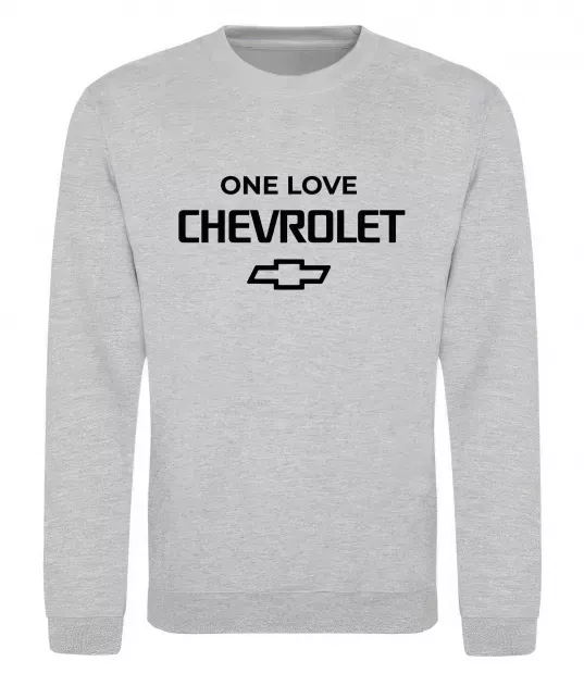 Свитшот Chevrolet one love Серый меланж фото