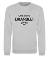 Свитшот Chevrolet one love Серый меланж Свитшот Chevrolet one love Серый меланж фото