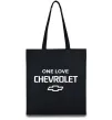 Еко-сумка Chevrolet one love Чорний фото