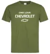 Чоловіча футболка Chevrolet one love Оливковий фото