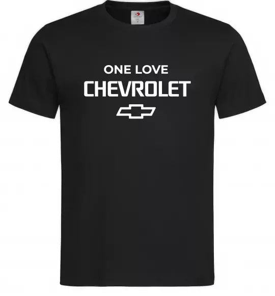 Чоловіча футболка Chevrolet one love Чорний фото