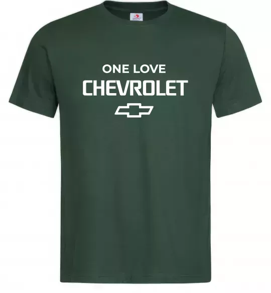 Чоловіча футболка Chevrolet one love Темно-зелений фото