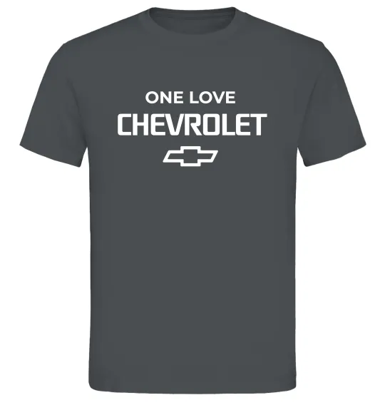 Чоловіча футболка Chevrolet one love Графіт фото