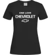 Жіноча футболка Chevrolet one love Чорний фото