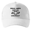 Кепка Real man drive Chevrolet Белый фото