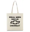 Еко-сумка Real man drive Chevrolet Бежевий фото