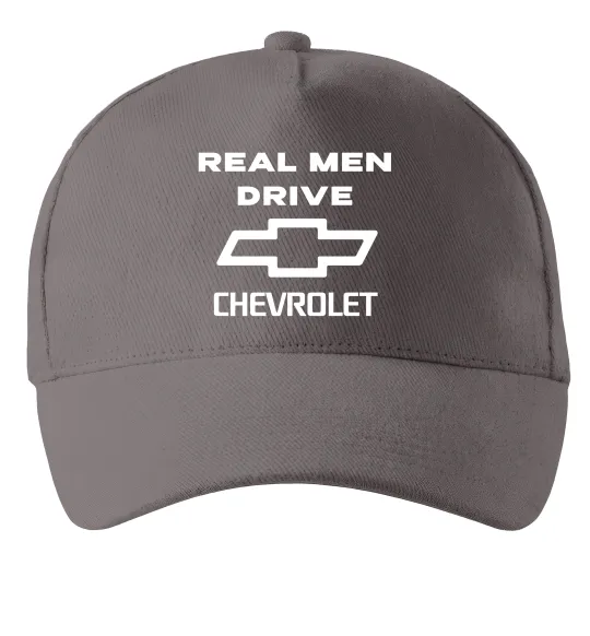 Кепка Real man drive Chevrolet Серый фото