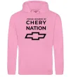Мужская толстовка (худи) Proud member of chery nation Розовый фото
