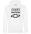 Чоловіча толстовка (худі) Proud member of chery nation Білий фото