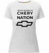 Жіноча преміум футболка Proud member of chery nation Білий фото