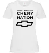 Женская футболка Proud member of chery nation Белый фото