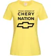 Женская футболка Proud member of chery nation Лимонный фото