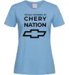 Женская футболка Proud member of chery nation Голубой фото