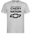 Чоловіча футболка Proud member of chery nation Сірий Чоловіча футболка Proud member of chery nation Сірий фото