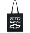 Еко-сумка Proud member of chery nation Чорний Еко-сумка Proud member of chery nation Чорний фото