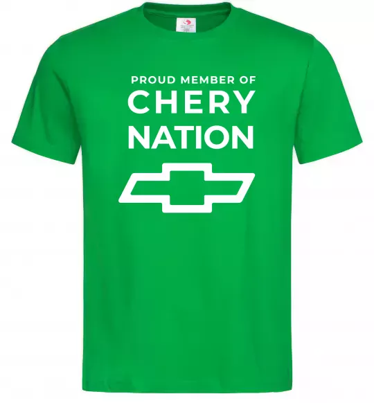 Чоловіча футболка Proud member of chery nation Зелений фото