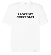 Футболка Оверсайз Love my Chevrolet Білий фото