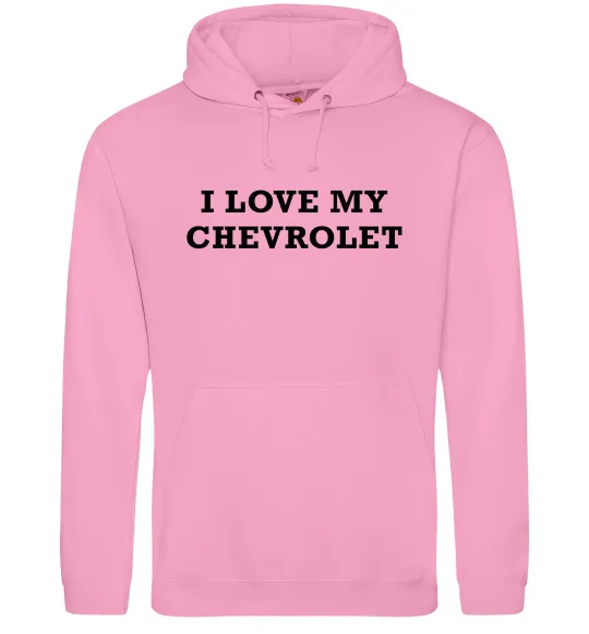 Женская толстовка (худи) Love my Chevrolet Розовый фото