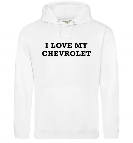 Женская толстовка (худи) Love my Chevrolet Белый фото