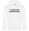 Женская толстовка (худи) Love my Chevrolet Белый Женская толстовка (худи) Love my Chevrolet Белый фото