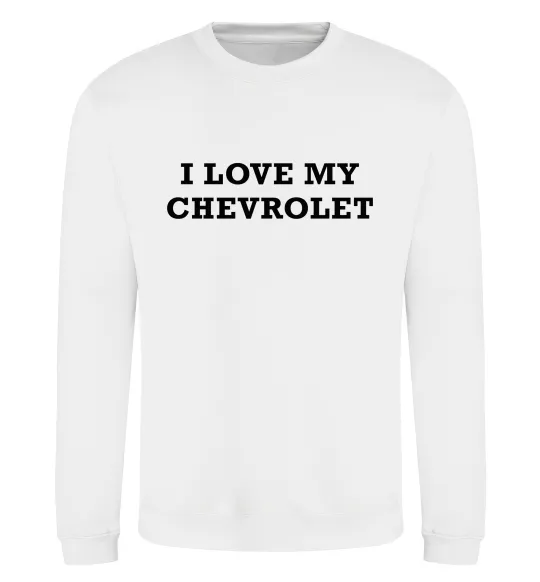 Світшот Love my Chevrolet Білий фото