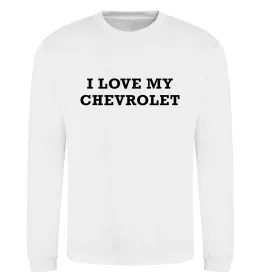 Свитшот Love my Chevrolet Белый фото