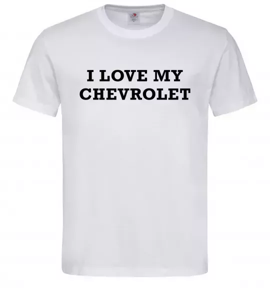 Чоловіча футболка Love my Chevrolet Білий фото