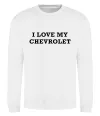 Світшот Love my Chevrolet Білий фото
