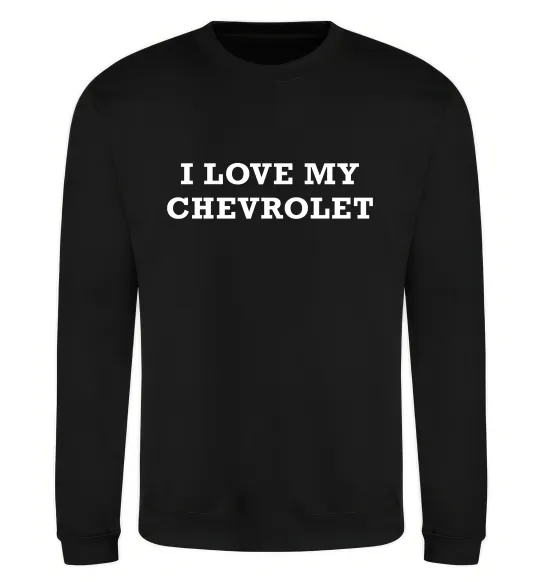 Світшот Love my Chevrolet Чорний фото