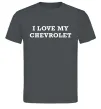 Чоловіча футболка Love my Chevrolet Графіт фото