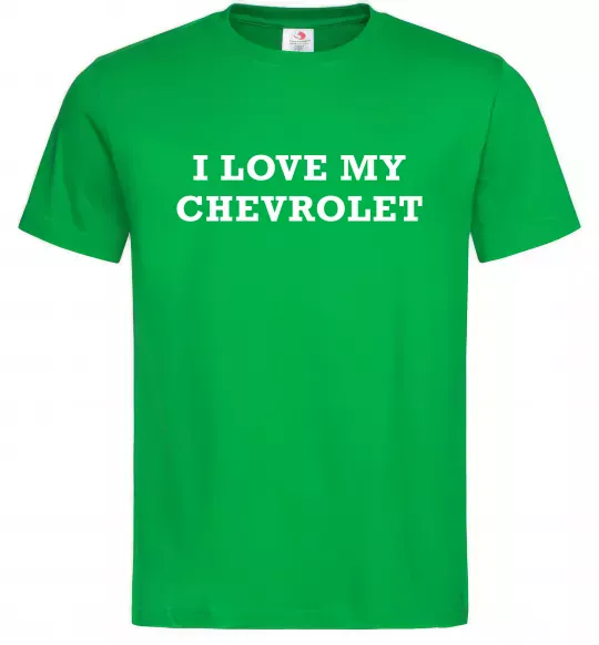 Чоловіча футболка Love my Chevrolet Зелений фото