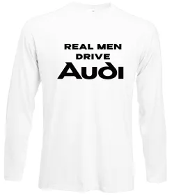 Лонгслив I love audi Logo Белый фото